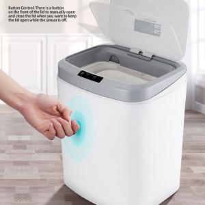 China Automatic Sensor Trash Can 16L Recycler Kitchen Bin Rectangular Smart Bin Touchless Electric Waste Dust Bin USB Rechargeable wholesale