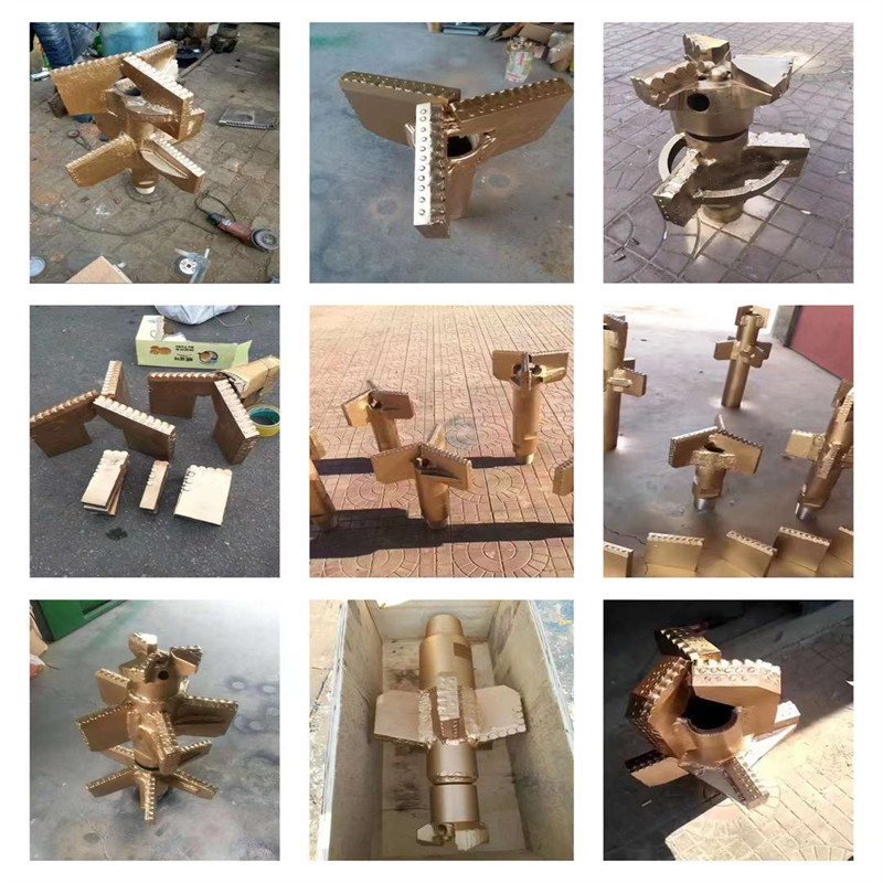 Diamond 3-Wing Scraper PDC Drag Drill Bit for Water Well Mining Drilling