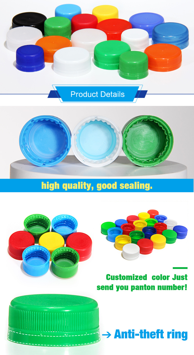 Customized Shape 28mm Sparking Carbonated Soft Drink PP Plastic CSD Cap for Beverage Bottle