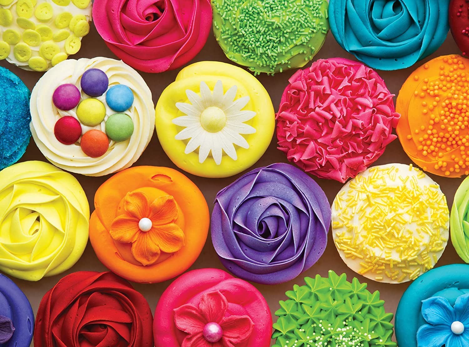 cutomized Difficult adult jigsaw puzzles 1000 pieces Cool Cupcakes 27" X 19"