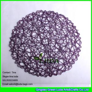 China LUDA 2016 hot sale round table mat popular restaurant paper placemats wholesale
