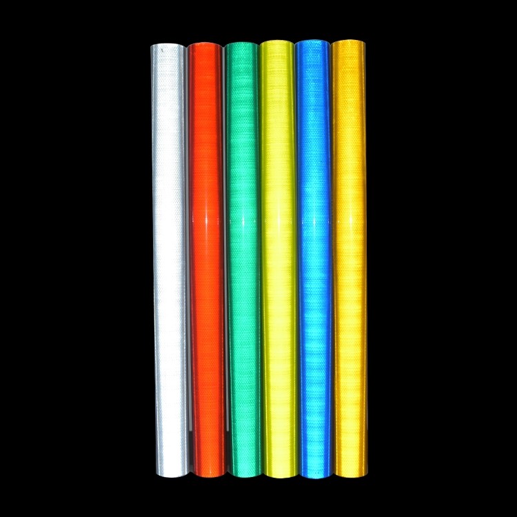 OEM Prismatic Silver Reflective Vinyl Sheeting Printable For Signboard