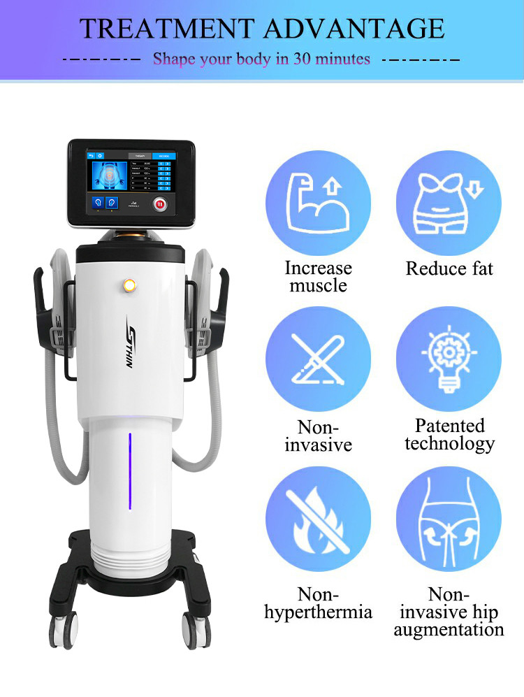 Electric EMS Body Sculpting Machine Weight Loss 4 Handles Fat Freezing Device