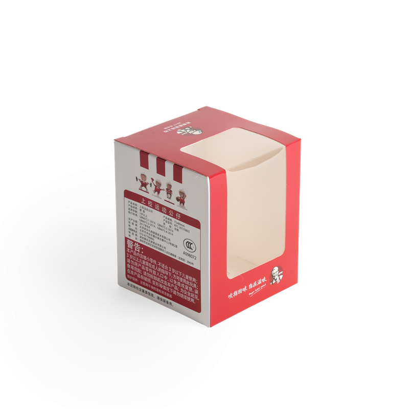 Transparent Window Paper Food Box Packaging Eco Conscious Folding Paperboard Boxes