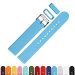 Unisex Removable TPU Rubber Watch Band Stainless Steel Buckle