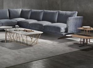 China Soft Living Room Fabric Modern Sectional Sofa With Solid Wood Frame Multi Seats wholesale