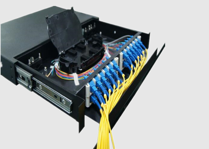 Zirconia Insert Singlemode 2U 24 Port FC Fiber Optic Patch Panel