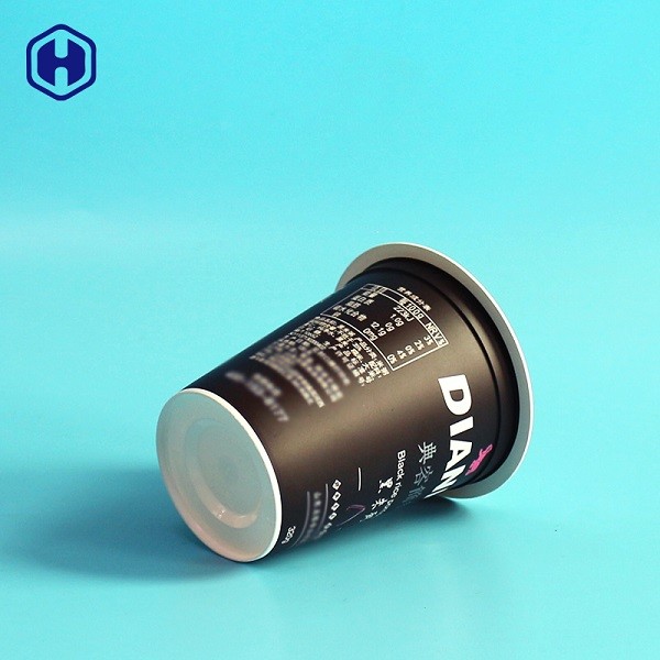 Non Spill Compostable Yogurt Cups Square Bottom For Frozen Refrigerated Food
