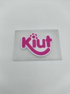 China Sewing Clothes Business Logo Sticker Labels PVC Material Transluscent wholesale