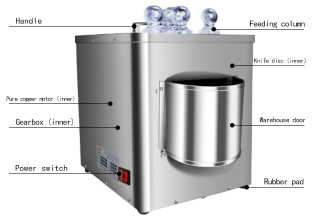 110V 220V Medicine Slicer Machine 13.5kg With Pure Copper Wire Motor