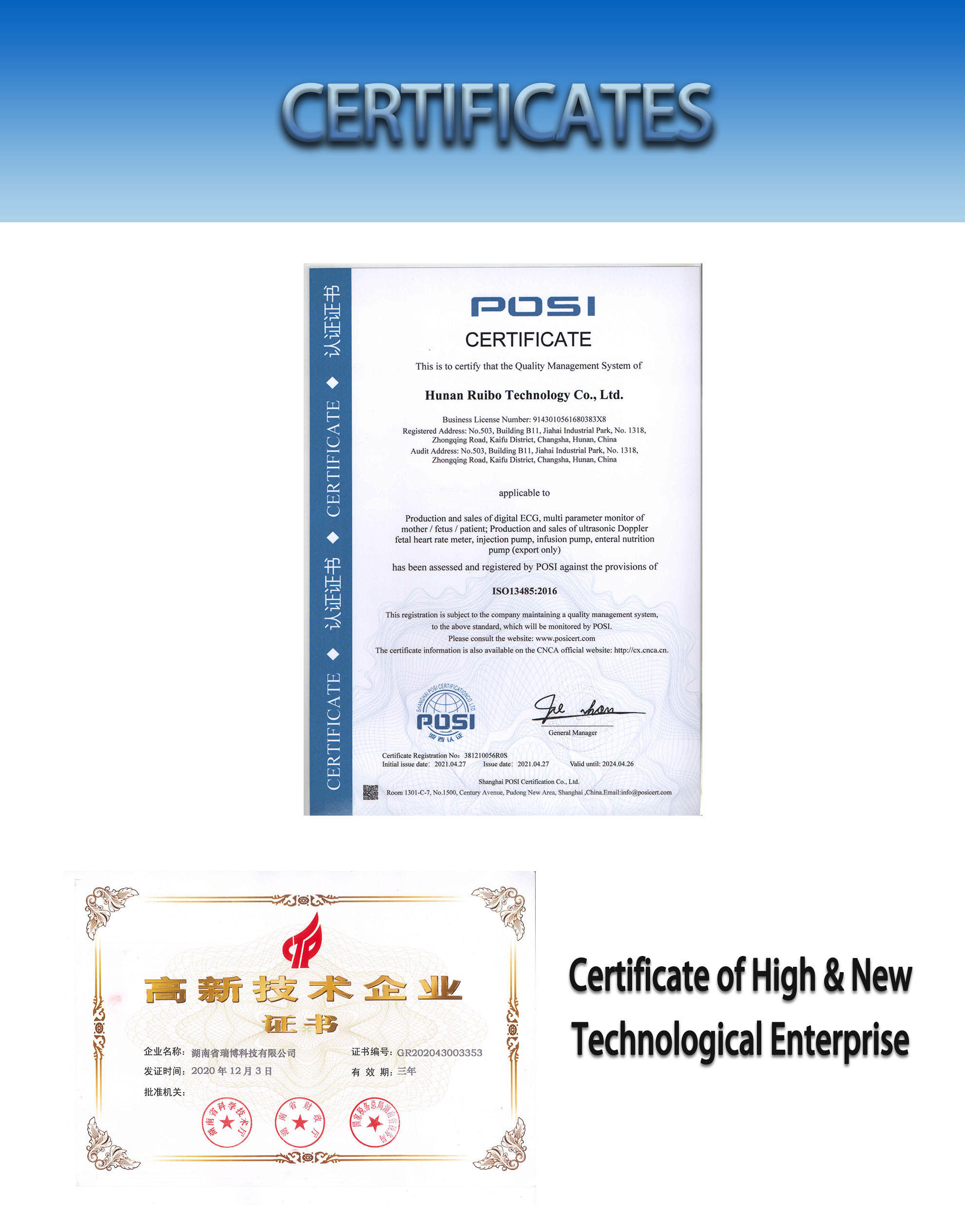 Handheld Electric Infusion Pump Medical Device ISO Certificated