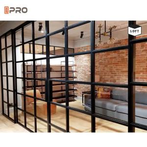 China Modern Workstation Interior Glass Wall Office Partitions Customization Aluminium Frame wholesale