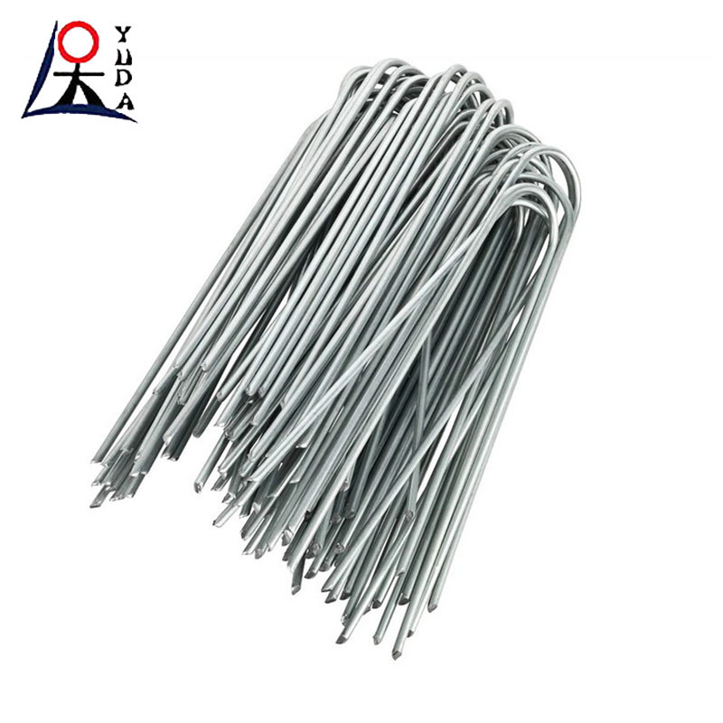 11 Gauge U-Type Turf Nails 6 Inch Length Landscape Grass Staples