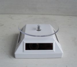 Solar display with battery hole