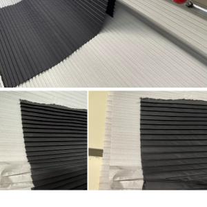 China Textile Pleat Paper Fabric 40gsm Curtain Shade Computer Controlled Garment wholesale