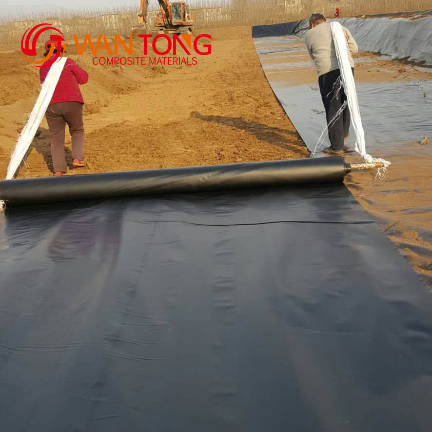 2m-8m Width HDPE Dam Liners 1mm Geomembrane Liner for Aquaculture Fish Farm Sale