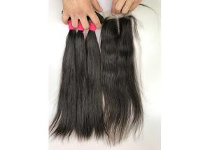 China 100 Percent Silky Straight Indian Human Hair Weave No Shedding Double Weft wholesale