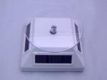 Solar display with battery hole