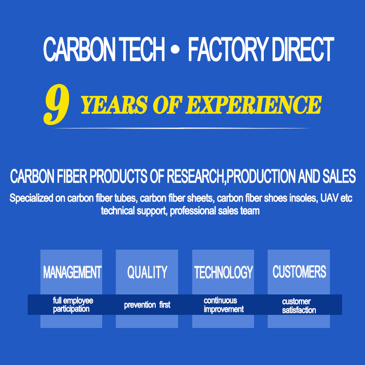 3k Twill Surface High Tensile Strength Carbon Fiber Tube for Industrial Applications
