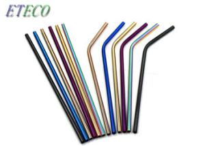 China Kids Straight Rainbow Reusable Straws Non Plastic 304 Stainless Steel wholesale