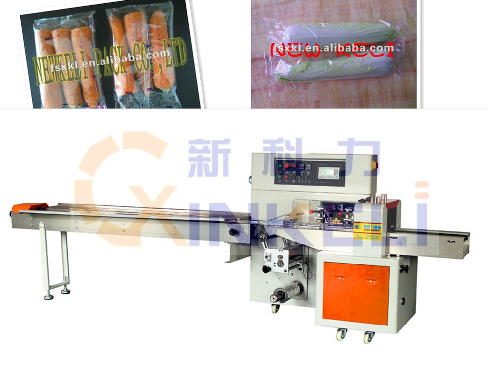 fresh cucumber packing machine flow wrapping machine
