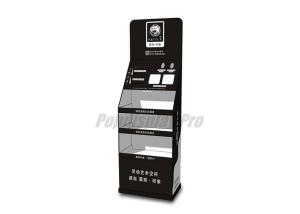 China Heavy Duty Cardboard POS Display Stands Decorative Black Eco Friendly on sale