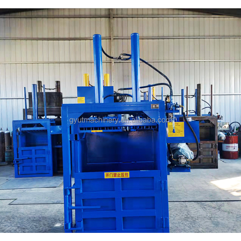 Automatic Vertical Baler for Waste Paper Used Clothing Scrap Tires and Plastic Bottles