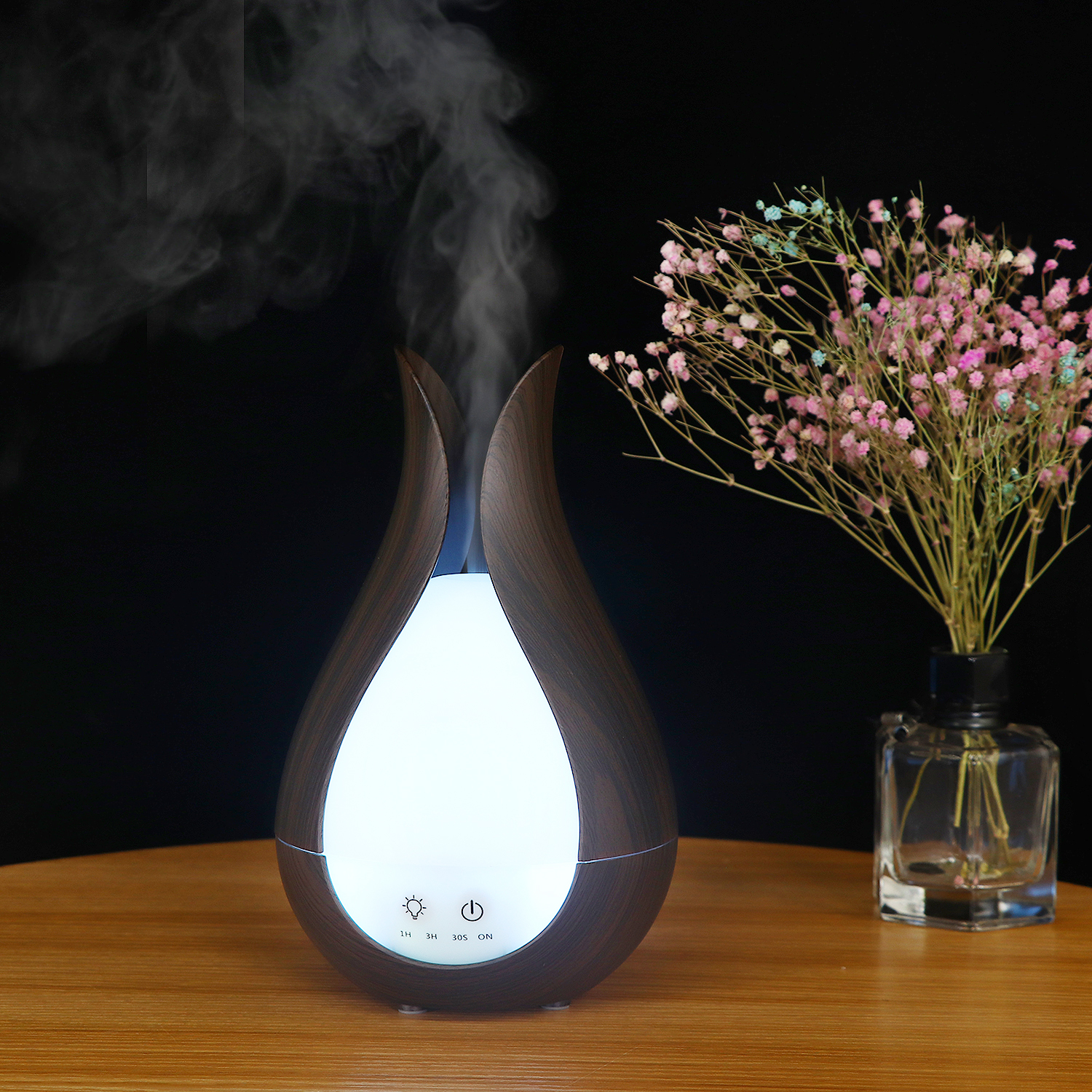 Household Aromatherapy Machine Aroma Diffuser 300ML Capacity Portable Mini Ultrasonic Air Humidifiers With Night Light