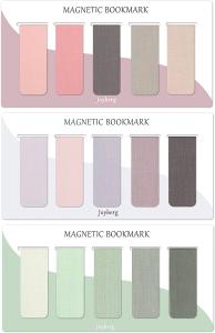 China 15pcs Solid Promotional Magnetic Bookmarks Magnet Stationery Page Tabs wholesale