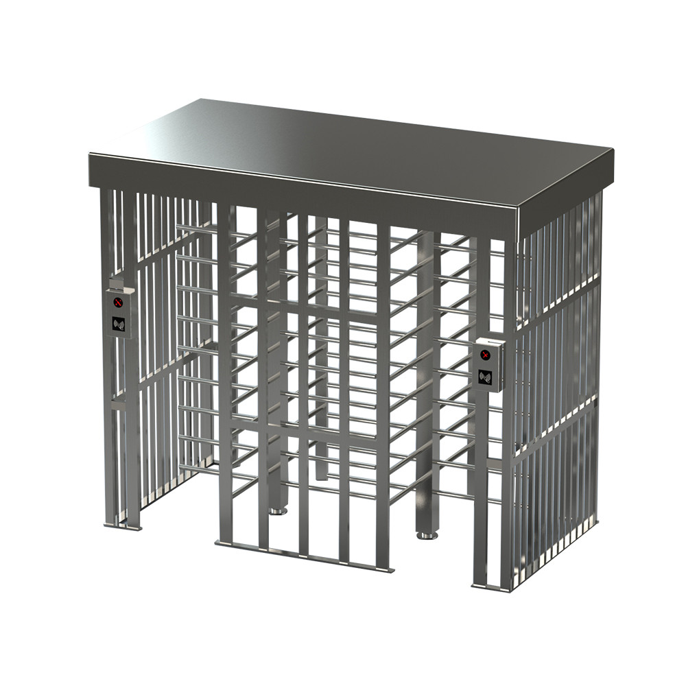 SS304 Security Turnstile Gate Security Revolving Door With ID Card Reader