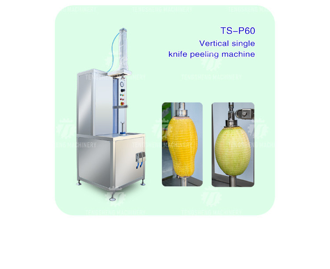 1.0KW 90KG Small pumpkin peeler commercial white gourd pineapple single head peeler large automatic peeler to peel