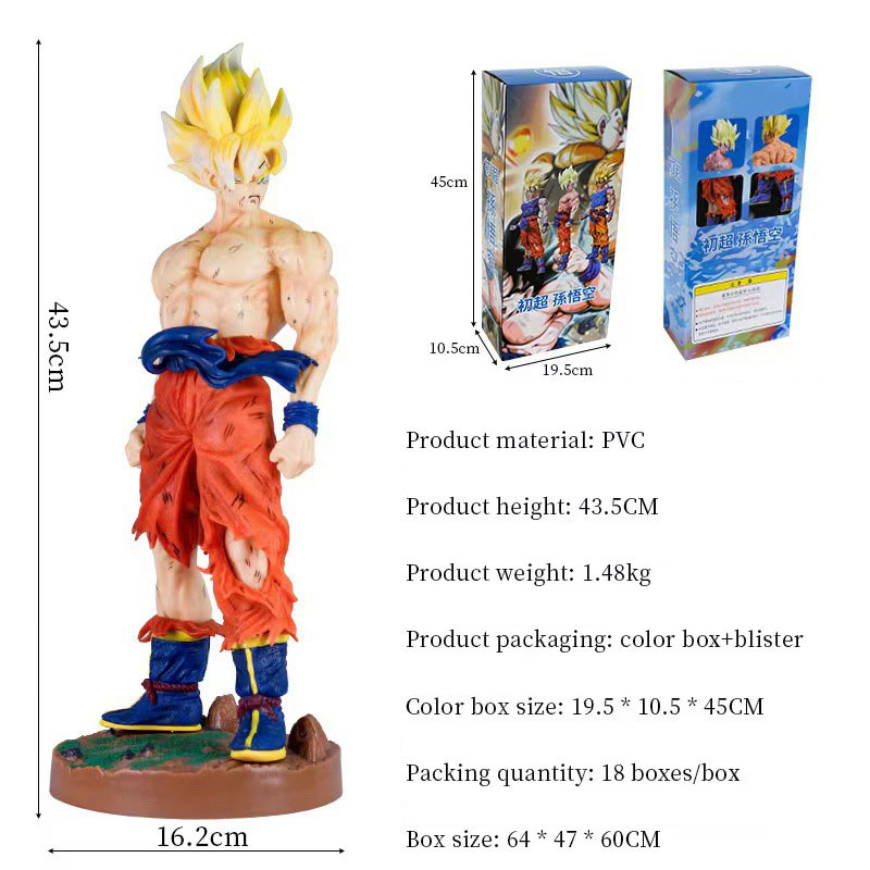Collects Toy Saiyan Wukong Model Ornaments Statue Figurines for Heroes Game Enthusiasts