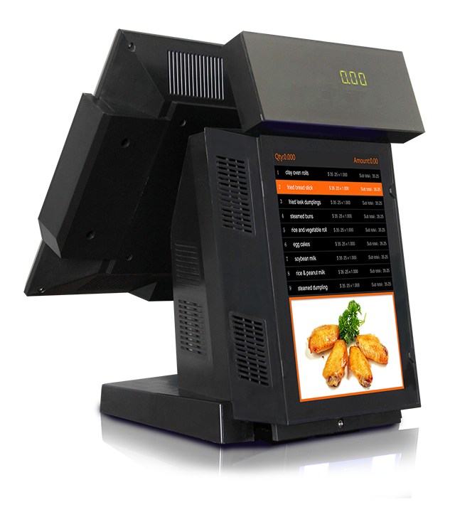 LED/VFD/12inch Customer Display Android POS Cashier Machine for Milk Tea Catering Orders