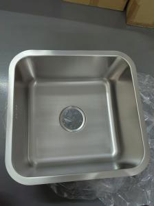 China 41*41cm Square Stainless Steel Single Bowl Sink Undermount wholesale