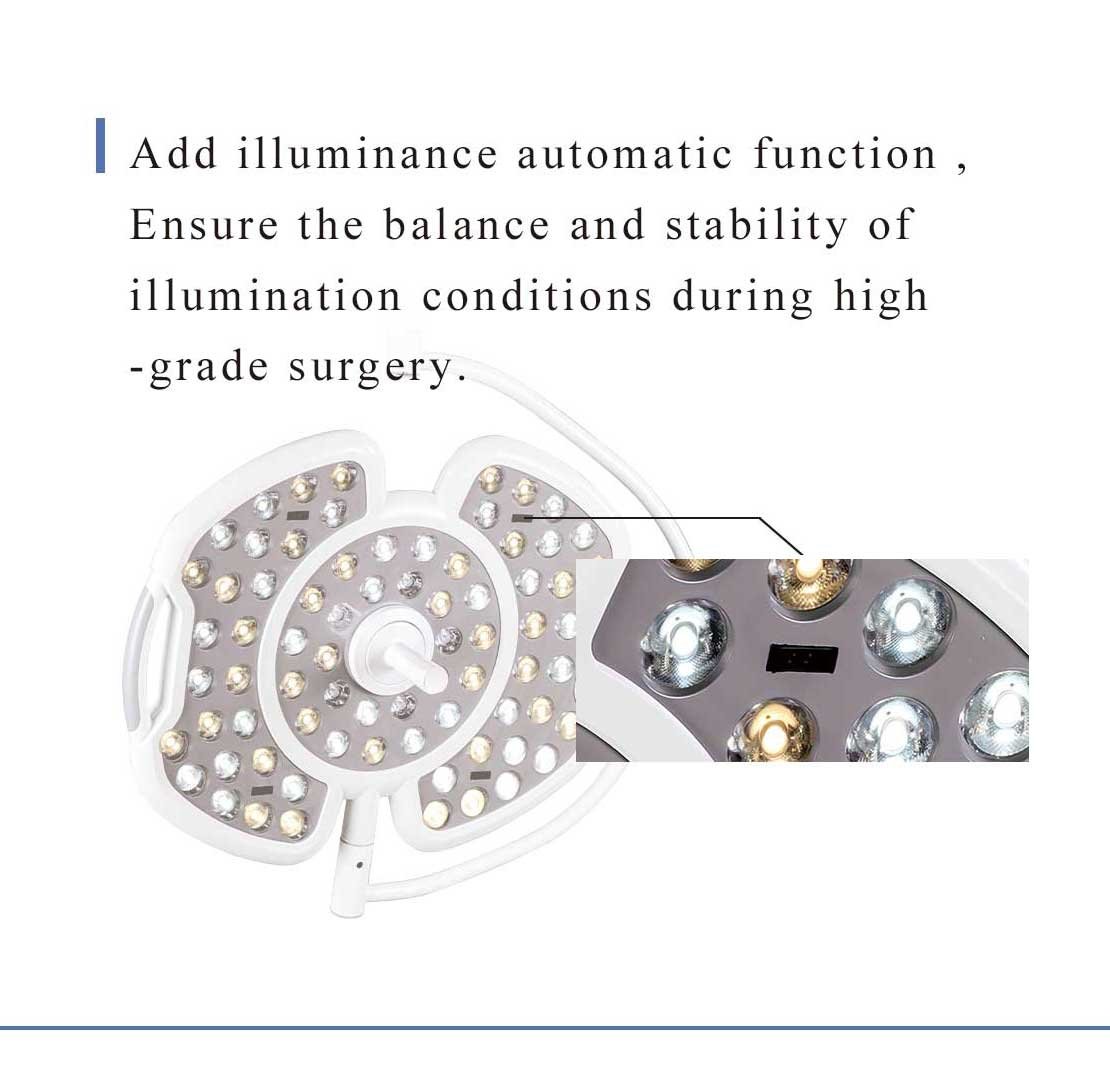3500K Ceiling LED Surgical Light Aluminium Alloy Shadowless Surgical Lamp