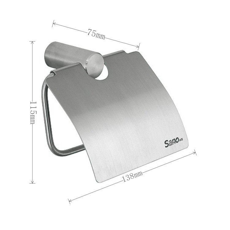 Customizable Toilet Tissue Roll Dispenser Wall Mounted Rustproof Wall Mounted Paper Roll
