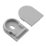 Round Cover LED Lighting Profiles Anodized Aluminum Alloy Suspended Housing