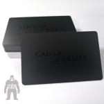 Customised Matt Black Plastic PVC Membership Card 85.5x54x0.76mm