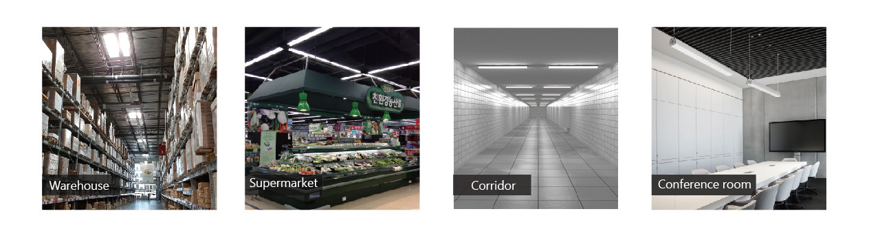 18000lm Linkable 6500K CCT Led Linear Light For Ceiling Lighting