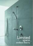 Modern Single Lever Wall Mount Bathroom Sink Faucet Brass Concealed Taps ,