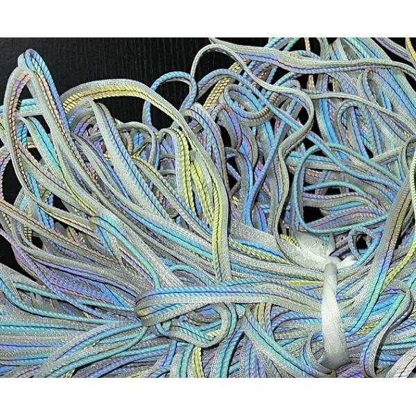 Sew On Elastic Reflective Piping Strap For Fashion Garment Sports Wear Hat Shoes