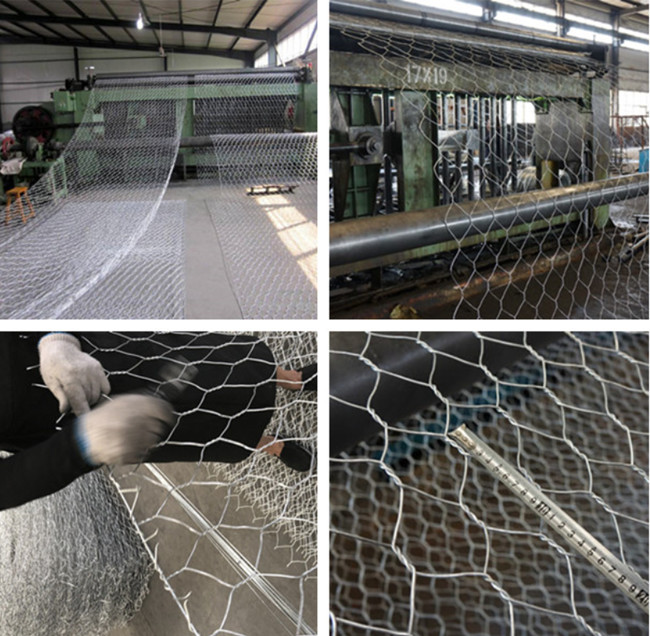 2x1x0.5m Hot Dipped Galvanized PVC Coated Gabion Box Green Flood Control