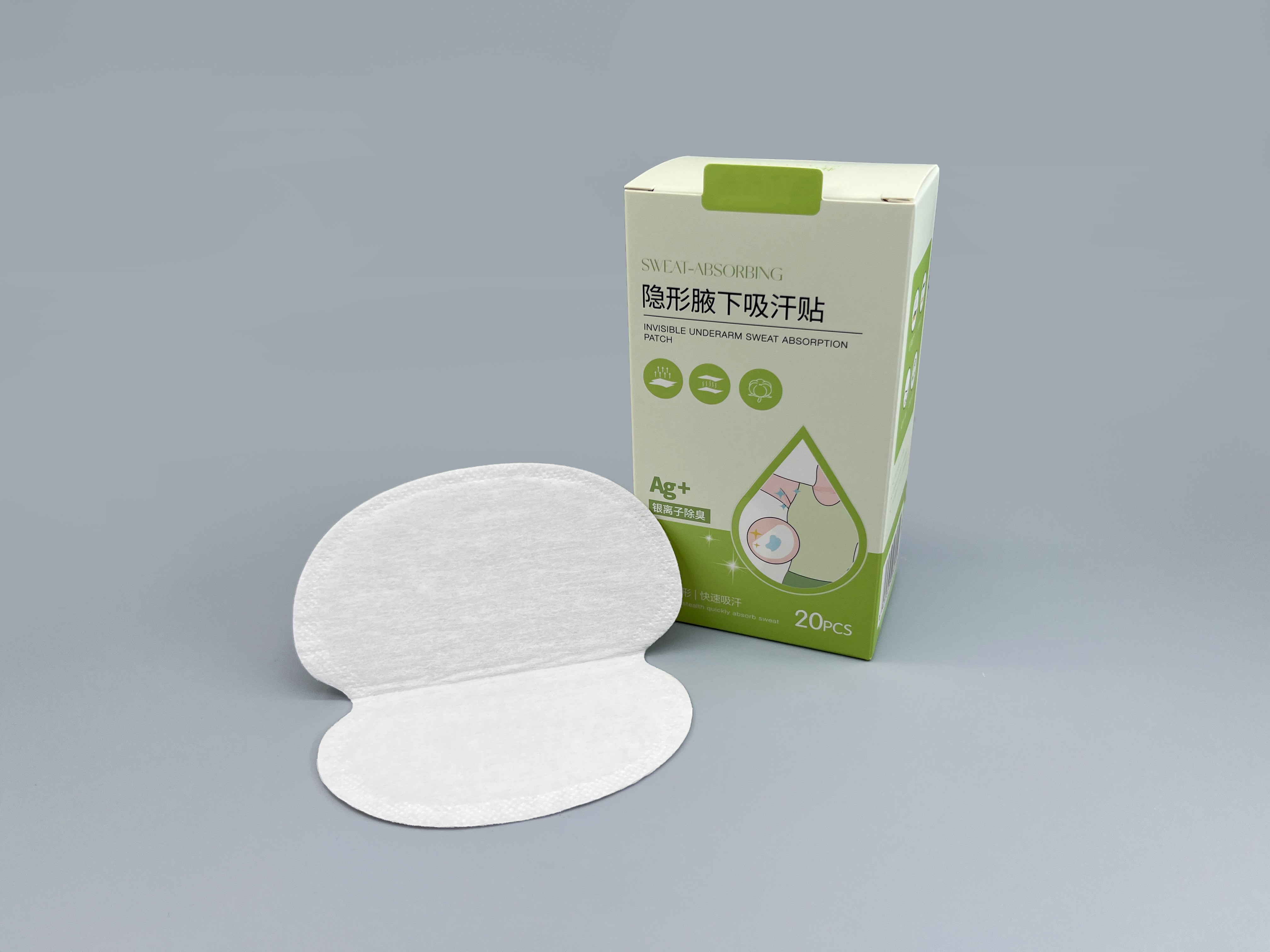 Anti Irritation Disposable Underarm Sweat Pads 120mm Wearable Odor Neutralizing