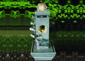 China Contemporary Step Glass Ball Sandstone Water Fountain wholesale
