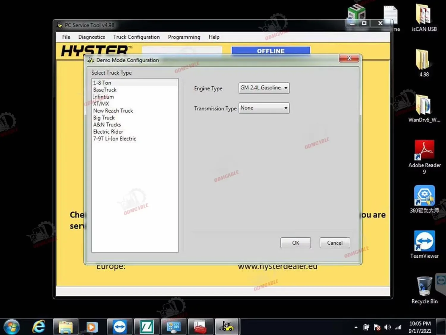 Forklift for Hyster Yale Diagnostic tool For Yale Hyster Pc Service Tool Ifak Can Usb Interface Auto Scanner