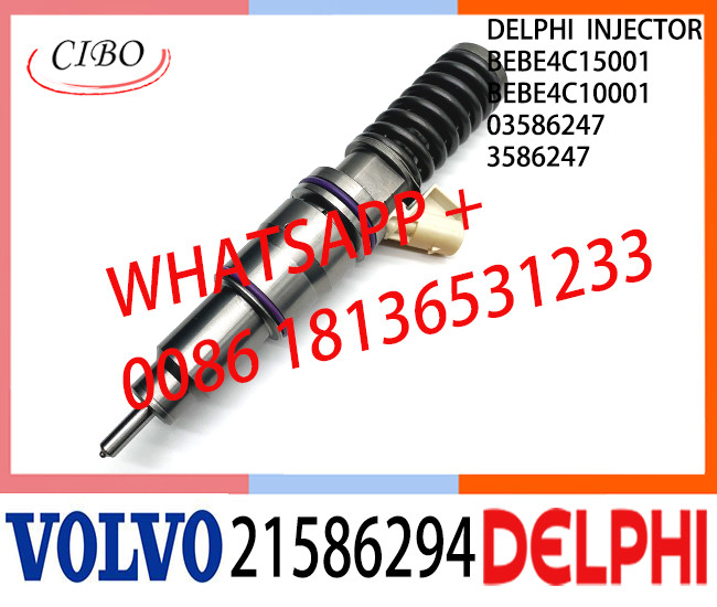Common Rail Fuel Diesel Injector BEBE4C15001 BEBE4C10001 21586294 03586247 3586247 E1 for VOL 9.0 LITRE TRUCK