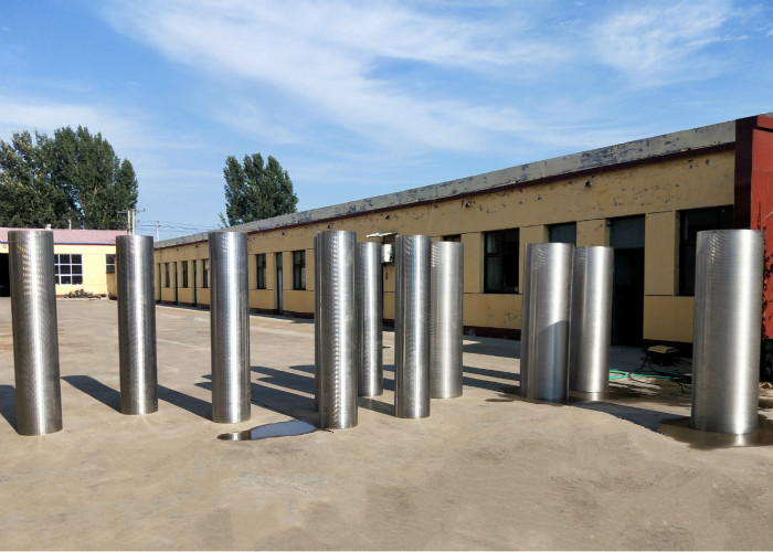High Efficiency Rotary Drum Screen , Wire Cylinder Basket SS 304 Grade