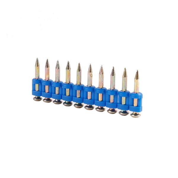 High Strength Zinc Concrete Coated Nails With Colored Washer 2.7mm / 3.0mm Shank