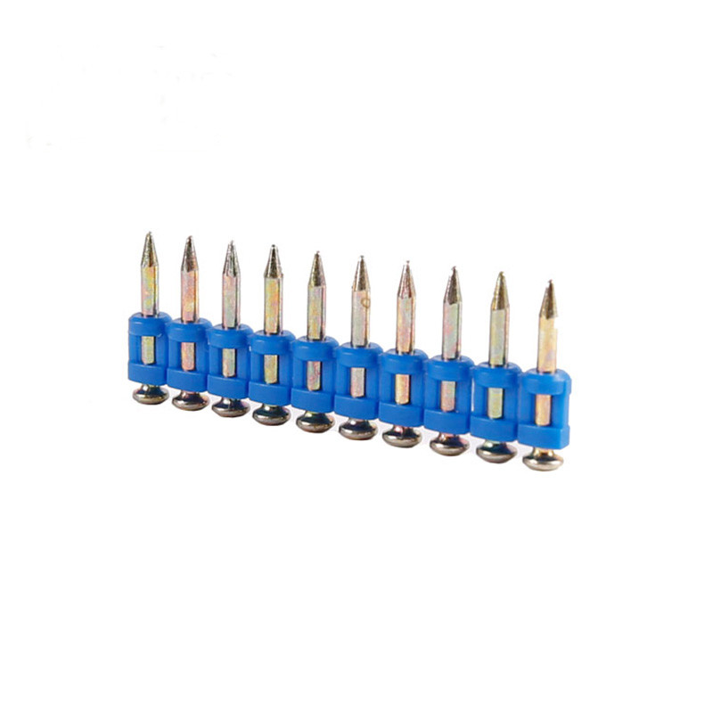 Drywall Blue Strip Concrete Coated Nails For Construction / Decoration 2.7mm*20mm
