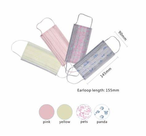 Anti Pollution Face Mask Earloop 3 Ply Disposable Masks For Dust